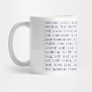 Physics Formulas Mug